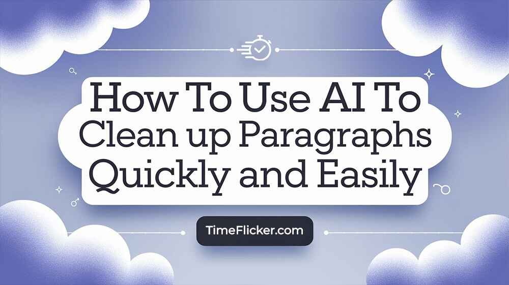 how to use ai to clean up paragraphs