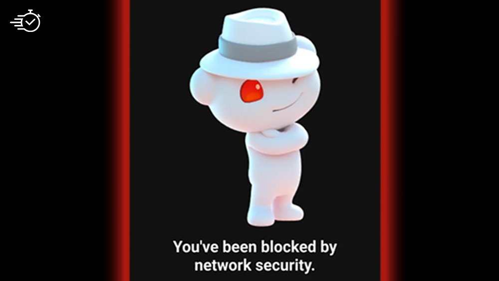 you've been blocked by network security