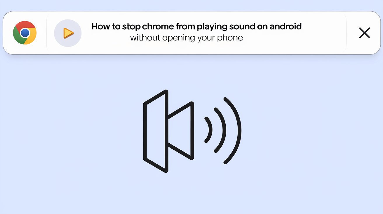 How to Stop Chrome from Playing Sound on Android Without Opening Your Phone