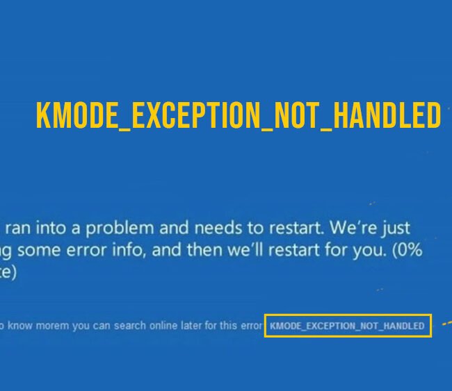 kmode exception not handled